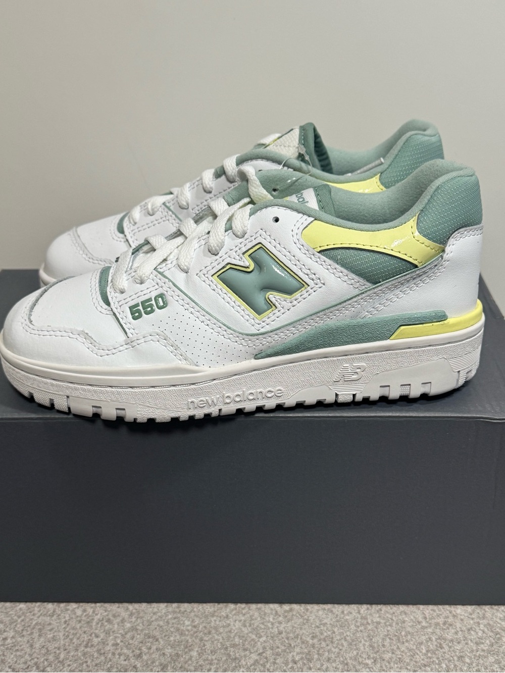 New Balance 550 Salt March Limelight (Women's) Size 5